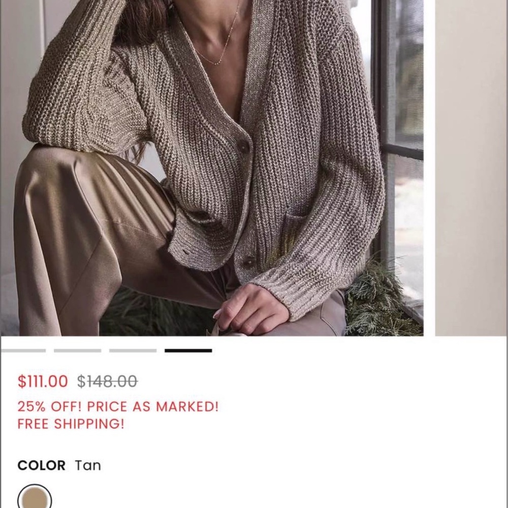 Loft Haven Well Within Cozy Tan Women's Cardigan